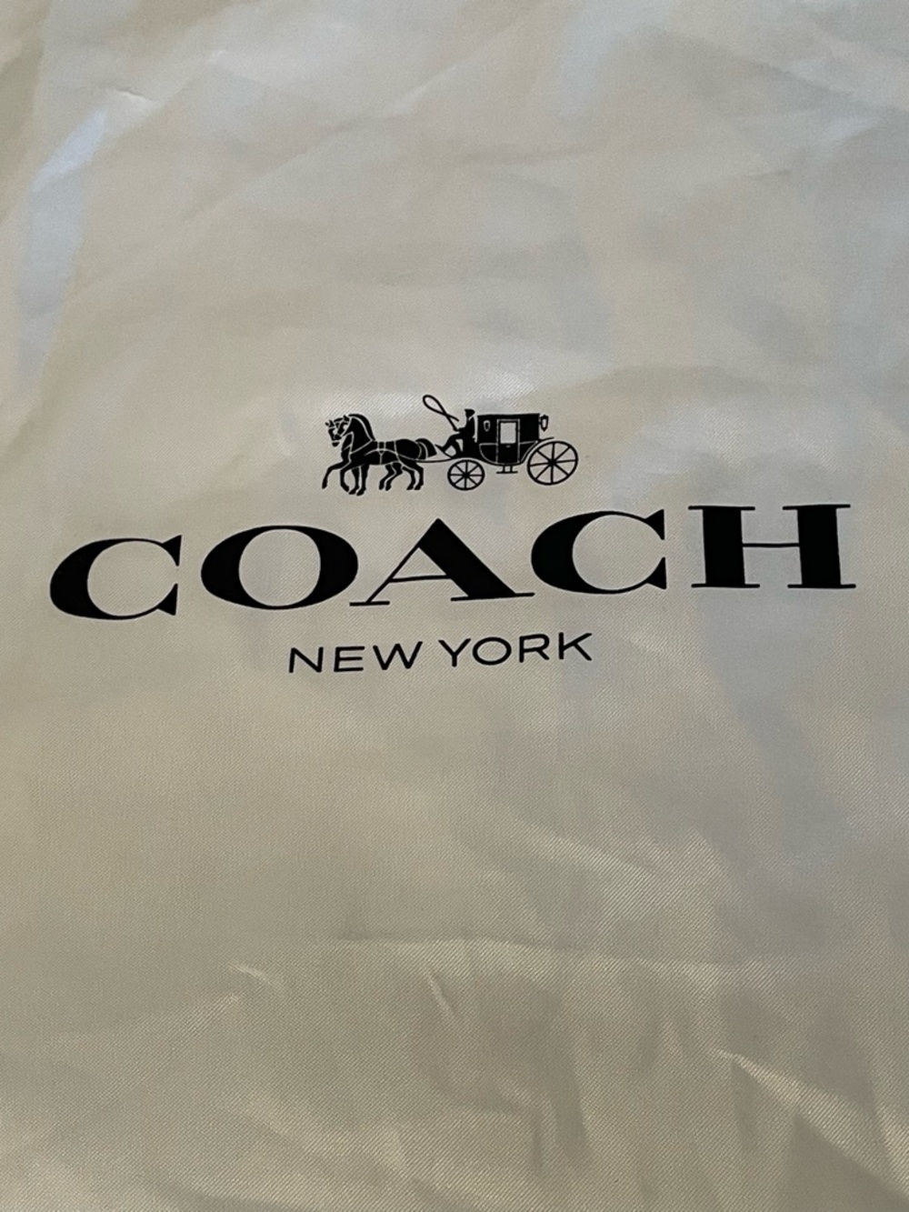 Coach Large Satin Dustbag Drawstring Storage Dust Bag 19.5 x 15 EUC - Picture 3 of 8